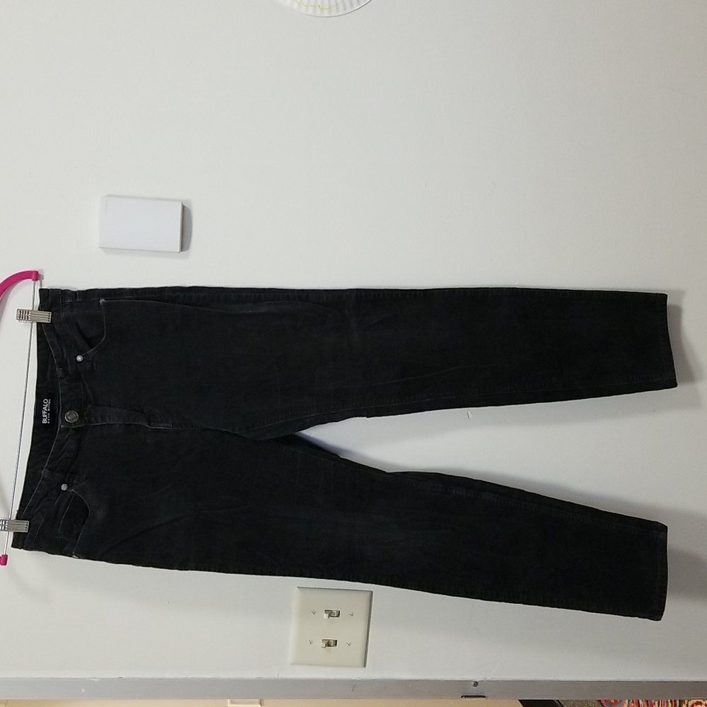 Buffalo David Bitton dark grey corduroy pants sz 8 / 29 EUC